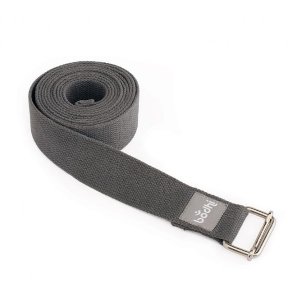 Yoga-Gurt «ASANA BELT» mit Schiebeschnalle anthrazit