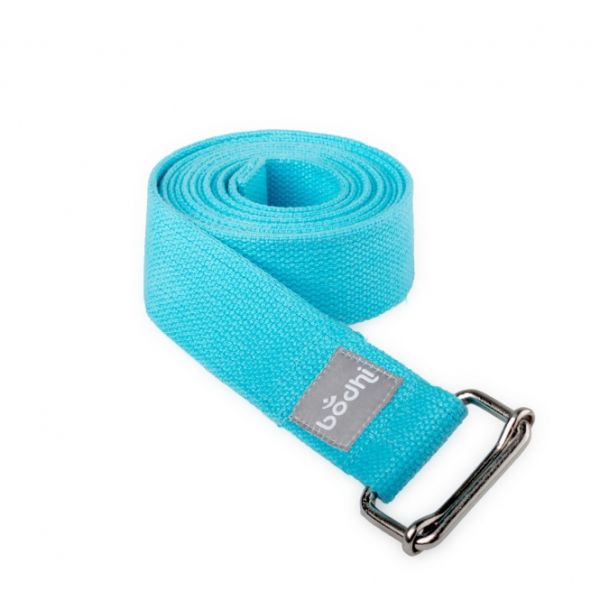 !!! SALE -50% !!! Yoga-Gurt «ASANA BELT» mit Schiebeschnalle aqua