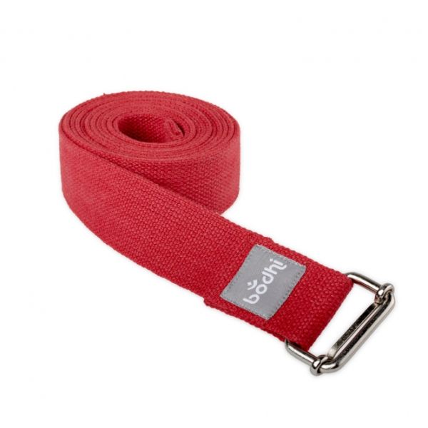 !!! SALE -30% !!! Yoga-Gurt «ASANA BELT» mit Schiebeschnalle weinrot