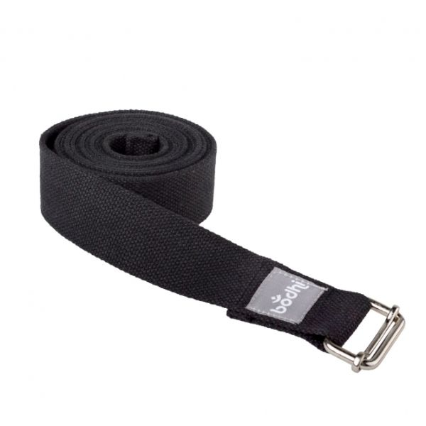 Yoga-Gurt «ASANA BELT» mit Schiebeschnalle schwarz