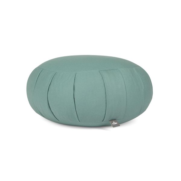 Meditationskissen «ZAFU ECO» Bio-Baumwolle, Dinkelhülsen-füllung mineral blue