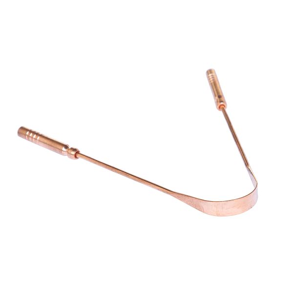 Ayurvedischer Zungenschaber aus Kupfer 